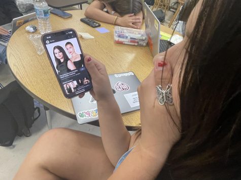 Senior, Ava Combs is surprised by the drama over the Hailey Bieber and Selena Gomez feud that’s being consumed by the media. The rise in this debate started with people finding connections of Bieber copying Gomez over certain behaviors. Photo courtesy of Lily Moore. 