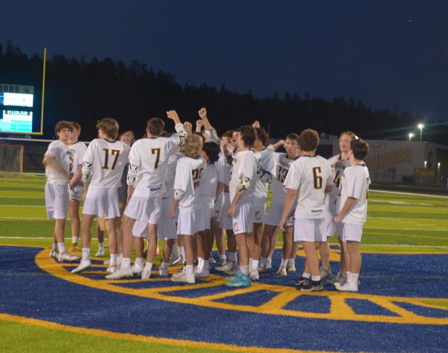 The Steinbrenner boys lacrosse team beat the Sickles Gryphons with an overall score of 16-3. The team is currently moving onto regionals after winning their 5th district title. Photo courtesy of Olivia Montgomery. 