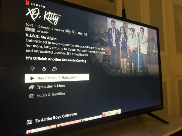 “XO Kitty” is streaming on Netflix for all to watch. The show has created buzz, talked around the school between the students which includes love triangles, drama, and Kitty’s character development. Photo courtesy of Kate Caraynoff. 