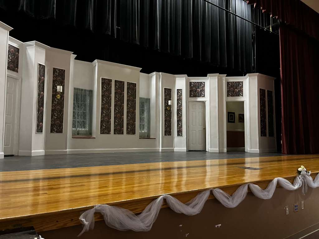 The sets of Always a Bridesmaid. Steinbrenner's Theatre program's students hand built the sets before the show premiered. Photo courtesy of Shirin Kohli