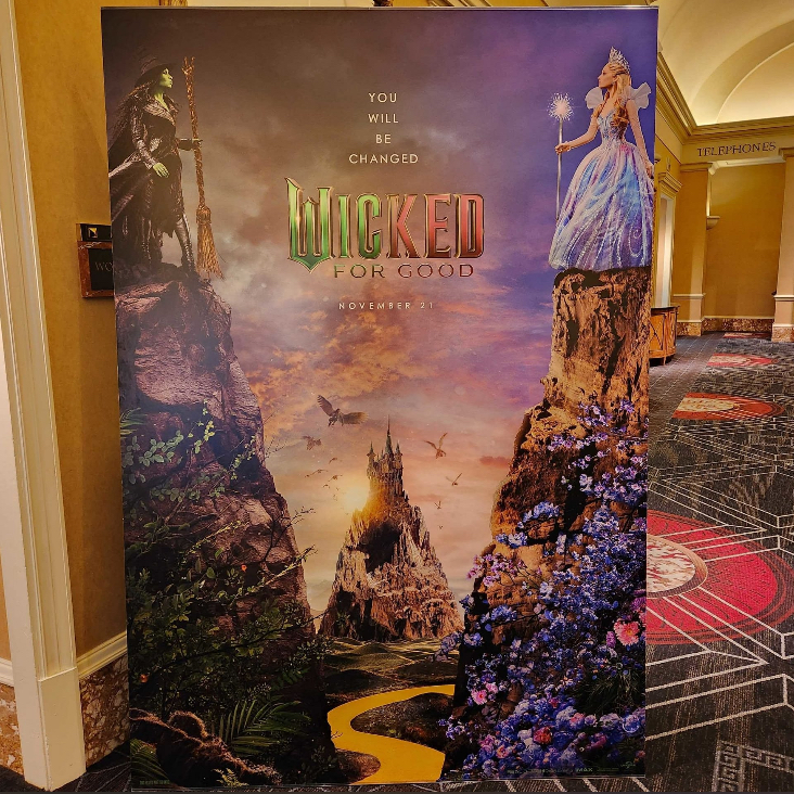 This Wicked poster gives a first look at the world of Oz; bright, dramatic, and setting up the rivalry between Elphaba and Glinda. Fans had been awaiting the release of the second part of this loved series. Photo courtesy of Sophie Vydas.
