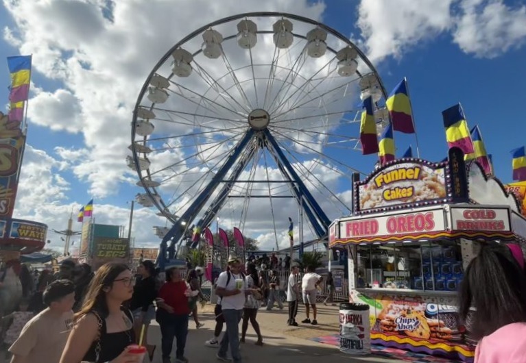 The ferris wheel is one of many popular attractions attendees of the Florida Strawberry Festival enjoy. The festival is located in Plant City, Florida, and people from all around the world have traveled to take part in the historical event. Photo courtesy of Serenity R. Valentine.